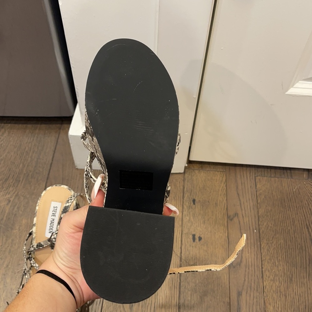 Steve Madden Snake Print Chunky Platform Heels - image 2